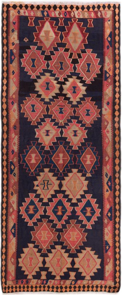 Tapis persan Kilim Fars 323x125 323x125, Tapis persan Tissé à la main