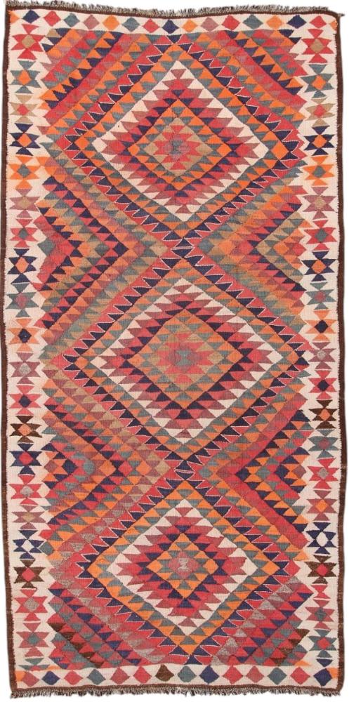 Perserteppich Kelim Fars Antik 391x189 391x189, Perserteppich Handgewebt