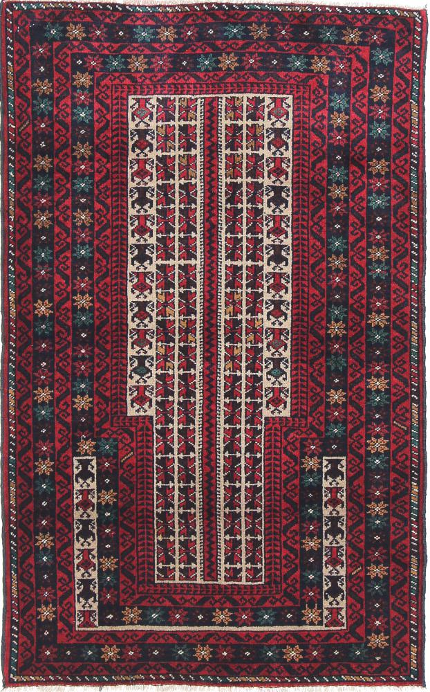 Tapete persa Balúchi 124x81 124x81, Tapete persa Atado à mão