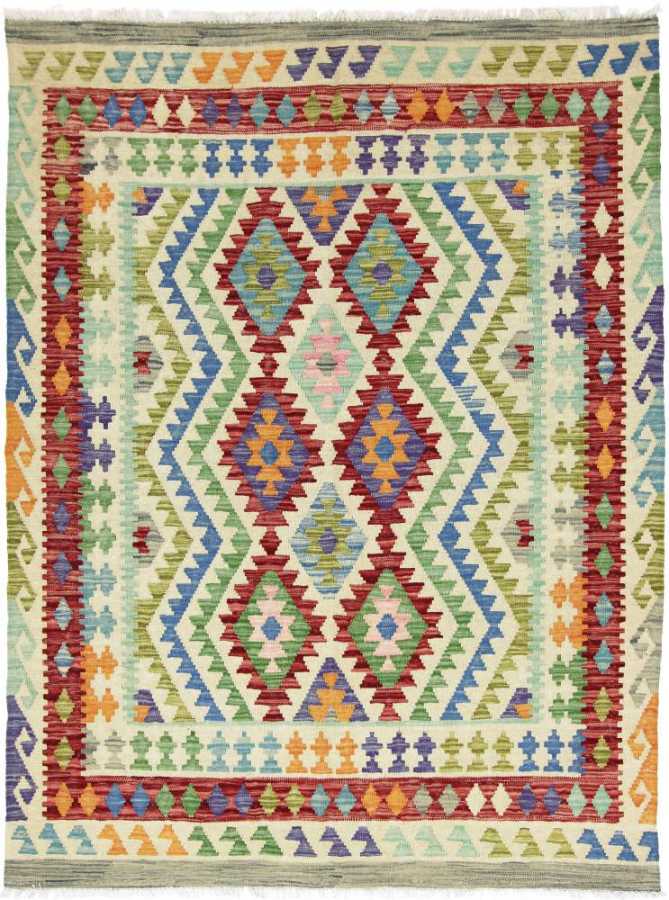 Afghan rug Kilim Afghan Heritage 6'7"x4'11" 6'7"x4'11", Persian Rug Woven by hand