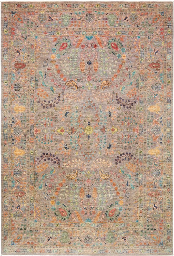 Pakistani rug Design Arijana 9'8"x6'6" 9'8"x6'6", Persian Rug Knotted by hand