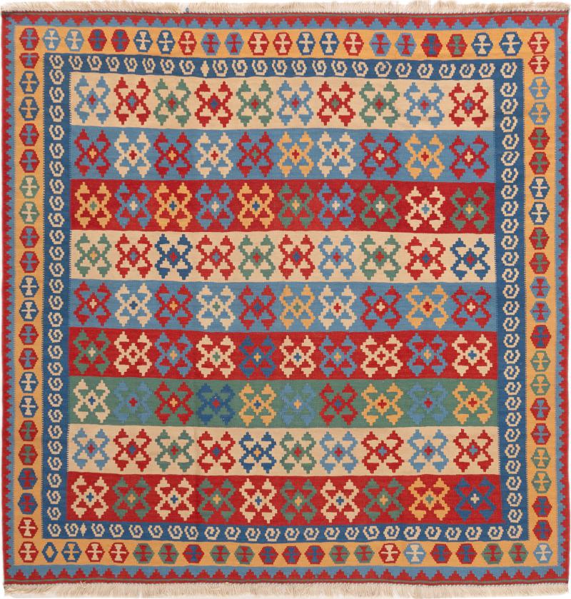 Persian Rug Kilim Fars 203x202 203x202, Persian Rug Woven by hand