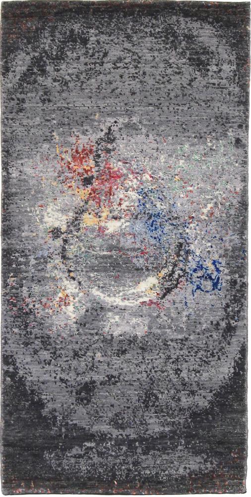 Indisk tæppe Sadraa 139x67 139x67, Persisk tæppe Knyttet i hånden