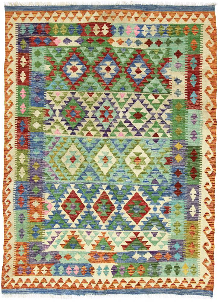 Afghan rug Kilim Afghan Heritage 6'9"x4'10" 6'9"x4'10", Persian Rug Woven by hand
