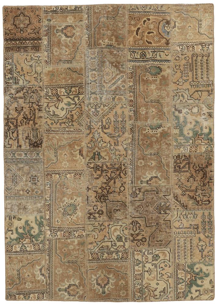 Persisk matta Patchwork 206x147 206x147, Persisk matta Knuten för hand