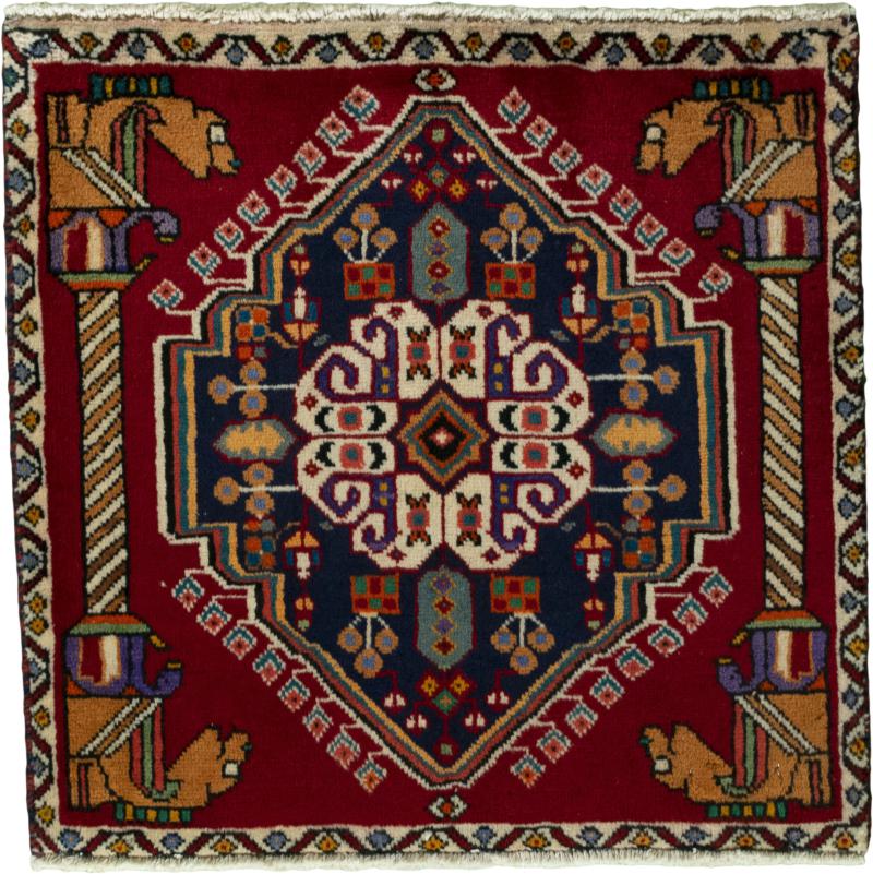 Tappeto persiano Shiraz 57x61 57x61, Tappeto persiano Annodato a mano