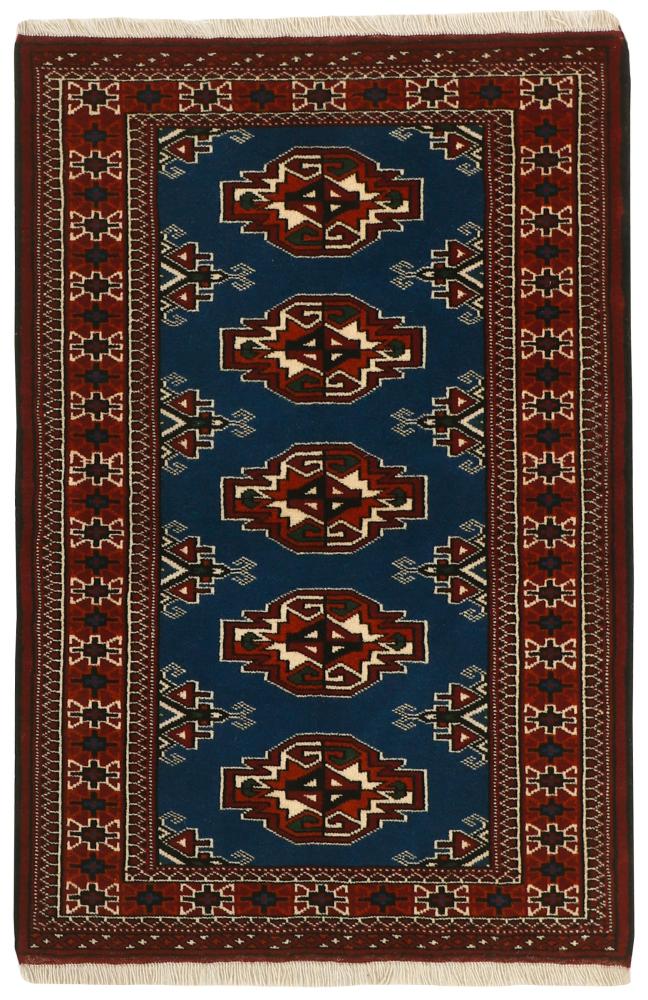 Perzsa szőnyeg Turkaman 4'2"x2'9" 4'2"x2'9", Perzsa szőnyeg Kézzel csomózva