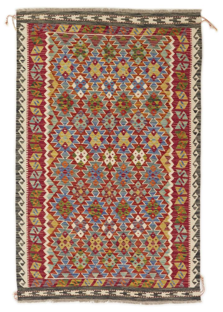 Tappeto Afgano Kilim Afghan 196x124 196x124, Tappeto persiano Tessuto a mano