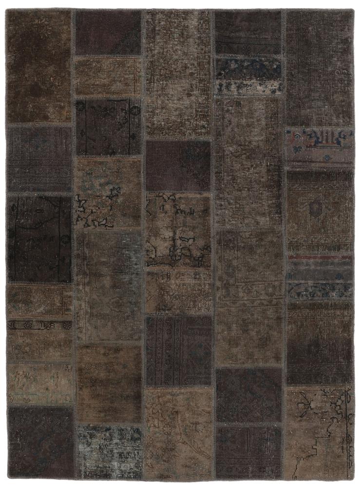 Persisk matta Patchwork 202x151 202x151, Persisk matta Knuten för hand