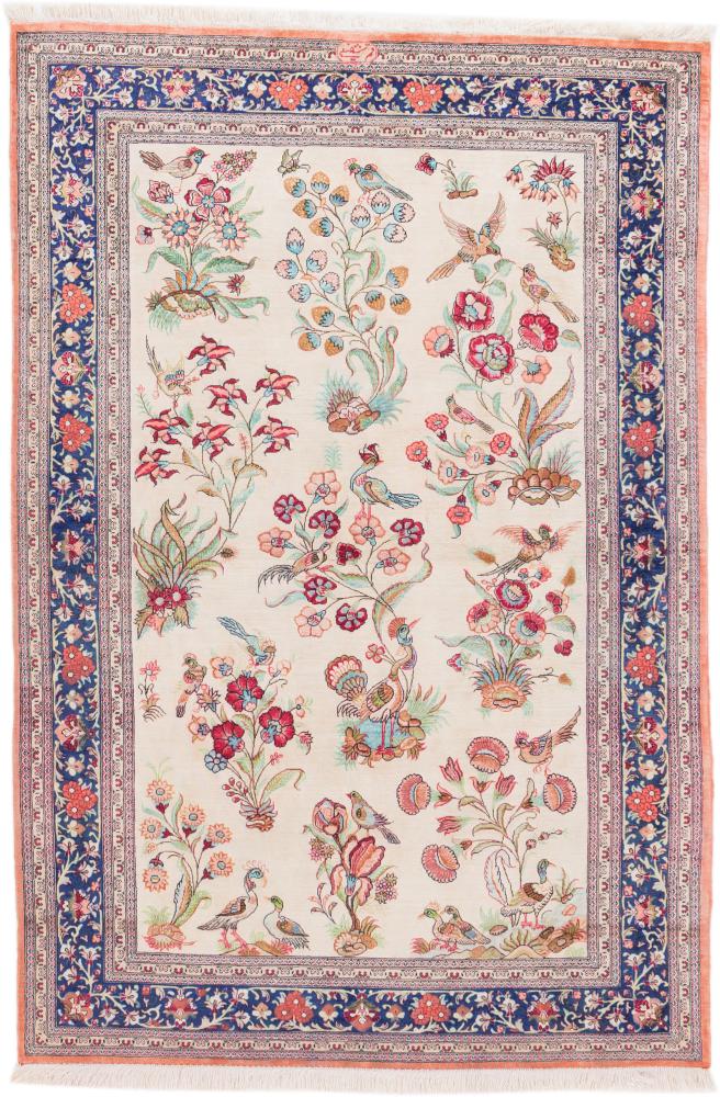 Persian Rug Qum Silk 152x103 152x103, Persian Rug Knotted by hand