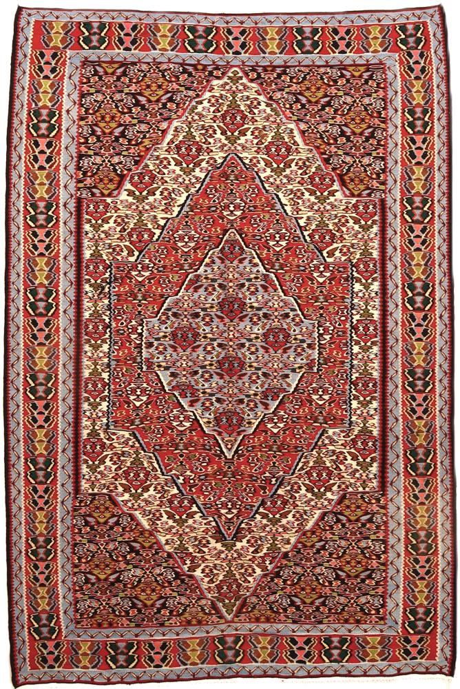 Persian Rug Kilim Fars 7'2"x4'8" 7'2"x4'8", Persian Rug Woven by hand