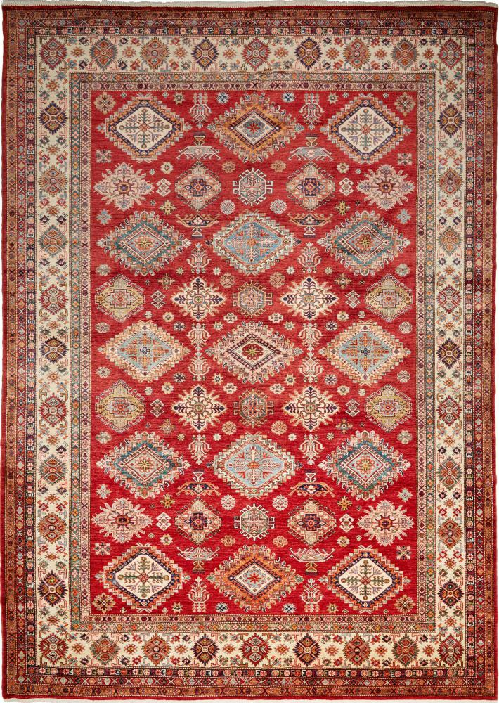 Tapete paquistanês Kazak 411x296 411x296, Tapete persa Atado à mão