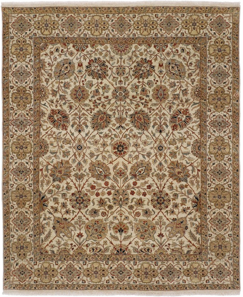 Covor indian Indo Tabriz 301x251 301x251, Covor persan Înnodat manual