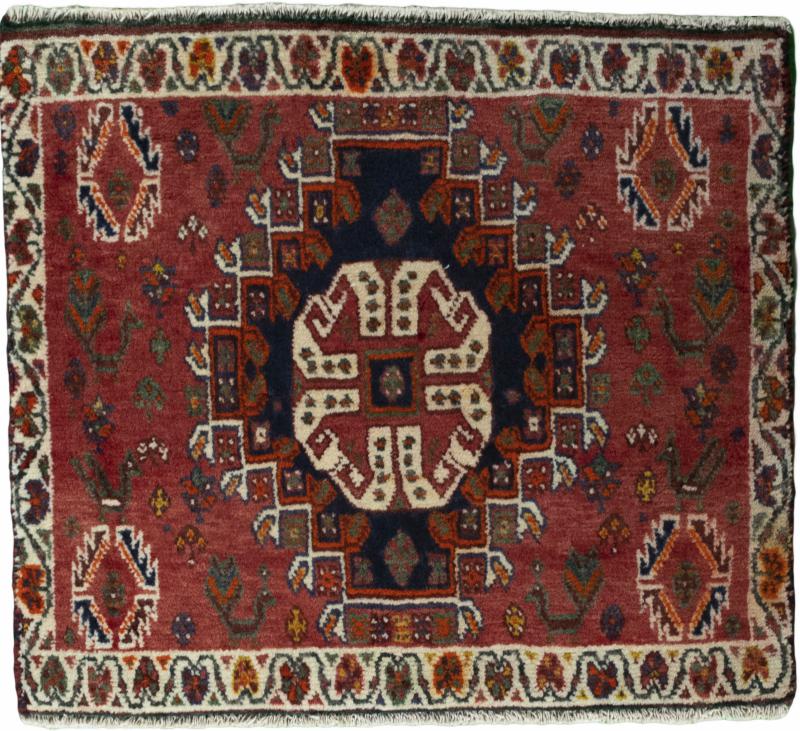 Alfombra persa Shiraz 57x65 57x65, Alfombra persa Anudado a mano