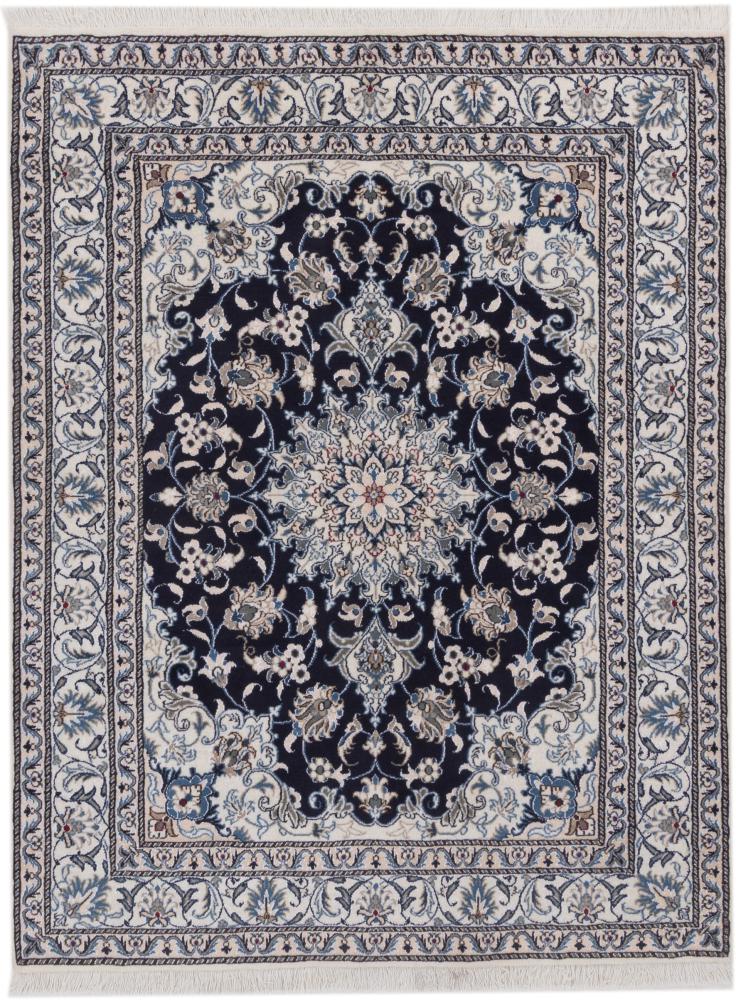 Tapis persan Naïn 196x149 196x149, Tapis persan Noué à la main