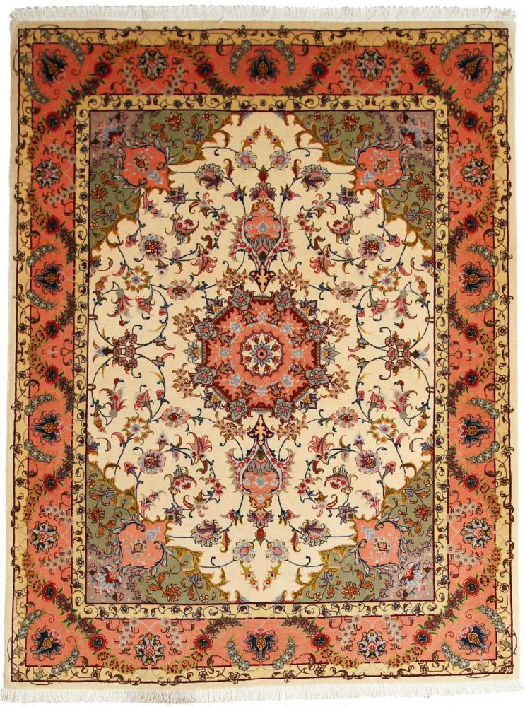 Perzisch tapijt Tabriz 50Raj 198x150 198x150, Perzisch tapijt Handgeknoopte