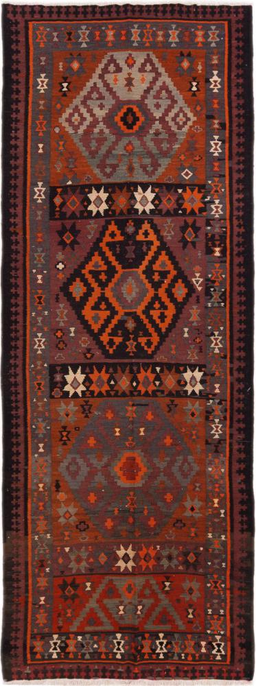 Tapis persan Kilim Fars Antique 381x148 381x148, Tapis persan Tissé à la main