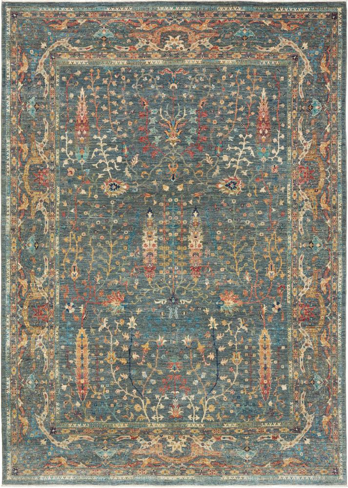 Pakistani rug Design Arijana 9'5"x6'8" 9'5"x6'8", Persian Rug Knotted by hand