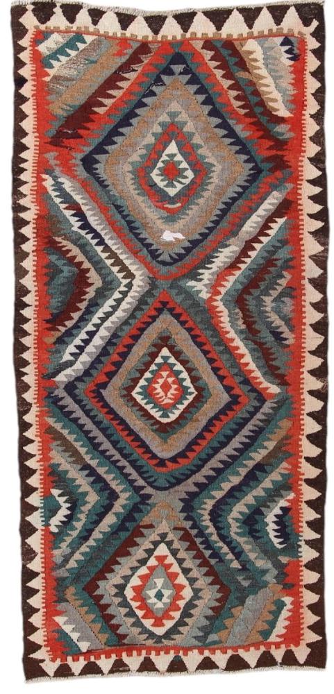 Perserteppich Kelim Fars Antik 289x136 289x136, Perserteppich Handgewebt