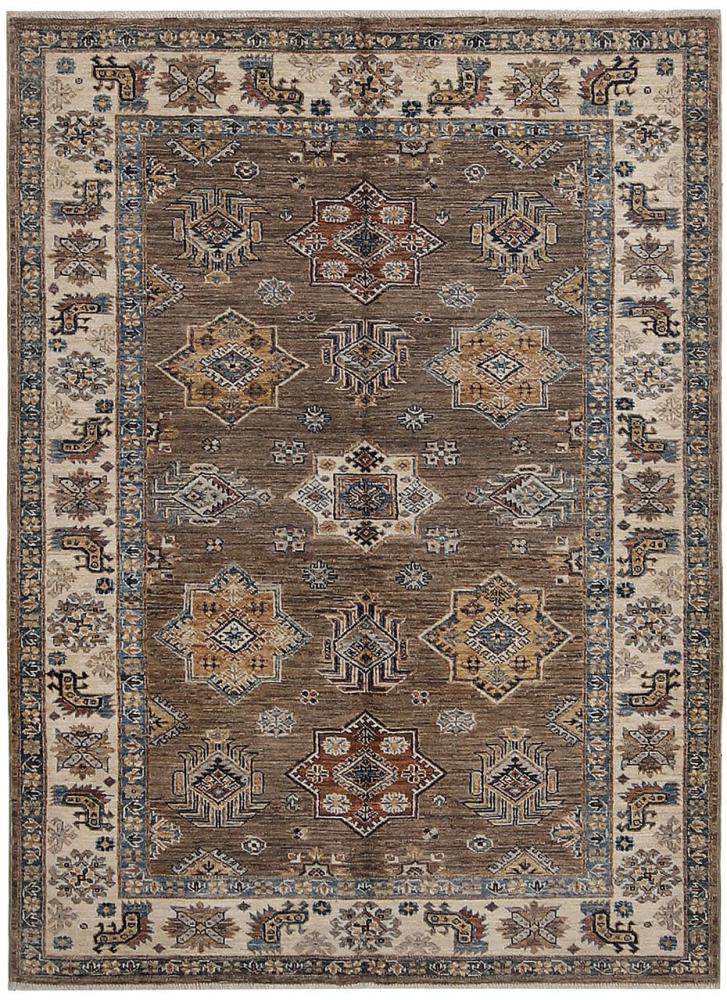 Afghan rug Kazak Ghazni 199x144 199x144, Persian Rug Knotted by hand