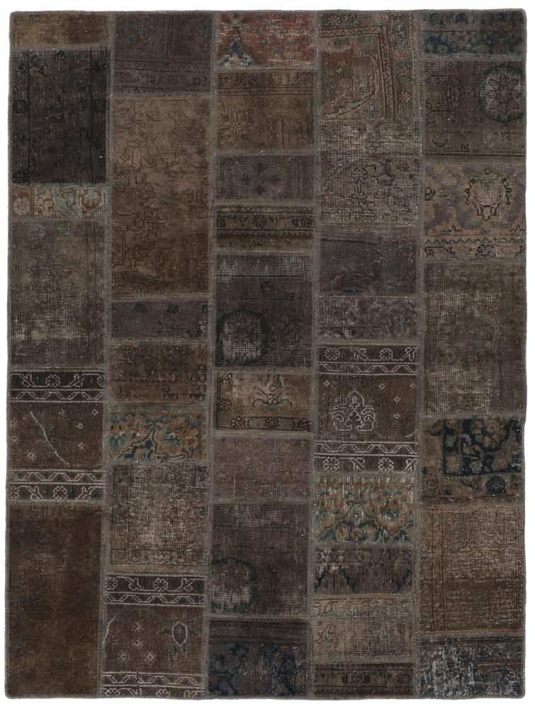 Persisk matta Patchwork 199x149 199x149, Persisk matta Knuten för hand