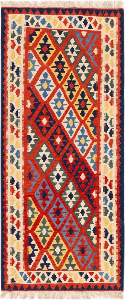 Tapis persan Kilim Fars Shiraz 186x82 186x82, Tapis persan Tissé à la main