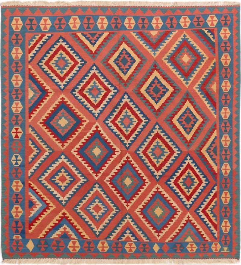Perzisch tapijt Kilim Fars 206x196 206x196, Perzisch tapijt Handgeweven