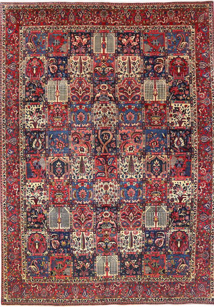 Persialainen matto Bakhtiar Antiikki 435x311 435x311, Persialainen matto Solmittu käsin