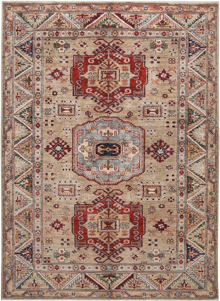 Afghan rug Kazak Ghazni 207x151 207x151, Persian Rug Knotted by hand