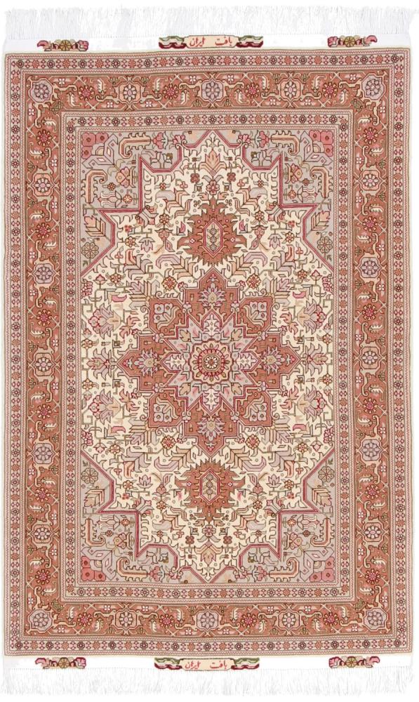 Persisk tæppe Tabriz 50Raj 154x104 154x104, Persisk tæppe Knyttet i hånden