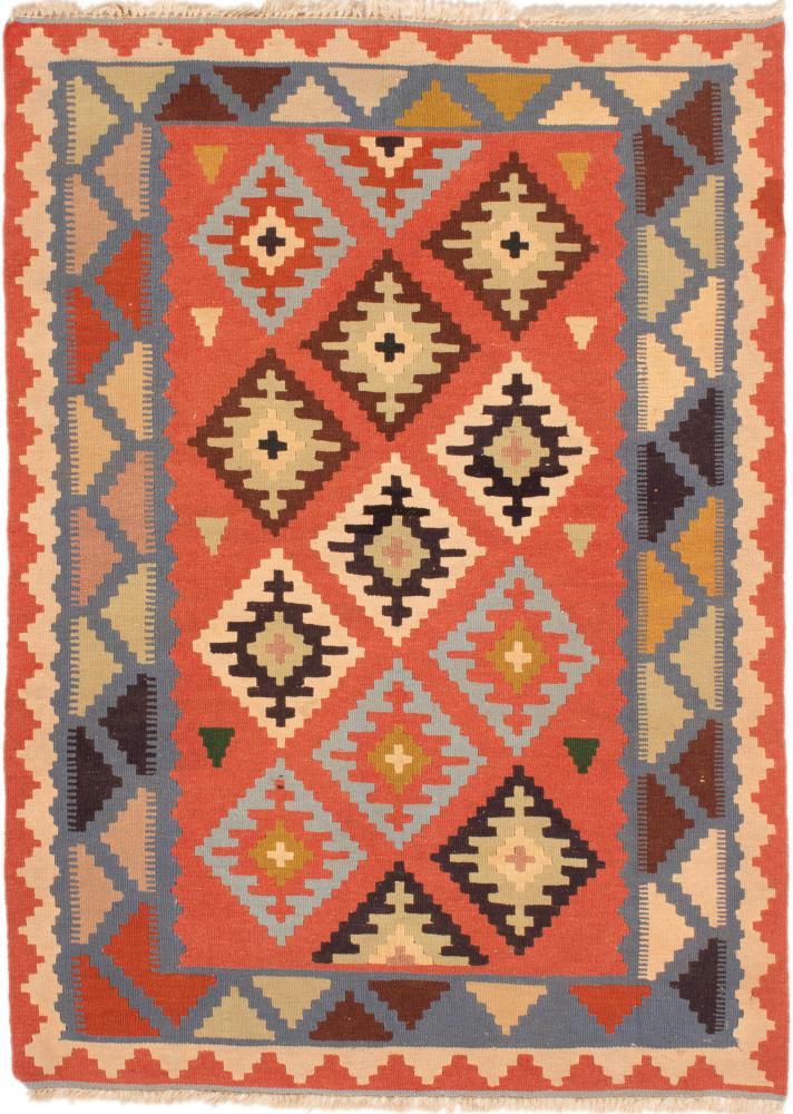 Tapete persa Kilim Fars 4'8"x3'5" 4'8"x3'5", Tapete persa Tecido à mão