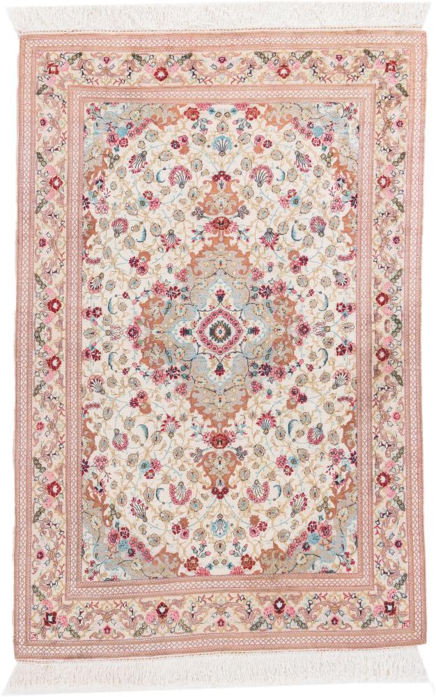 Persian Rug Qum Silk 147x97 147x97, Persian Rug Knotted by hand