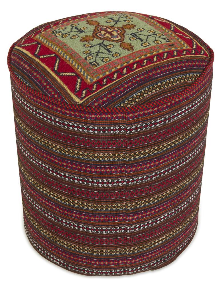 Tappeto persiano Pouf 46x44 46x44, Tappeto persiano Tessuto a mano