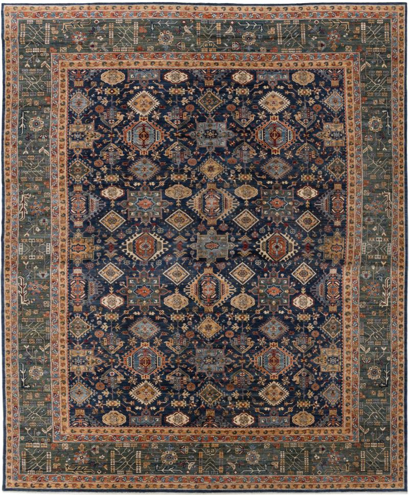 Afghan rug Super Kazak 16'1"x13'0" 16'1"x13'0", Persian Rug Knotted by hand
