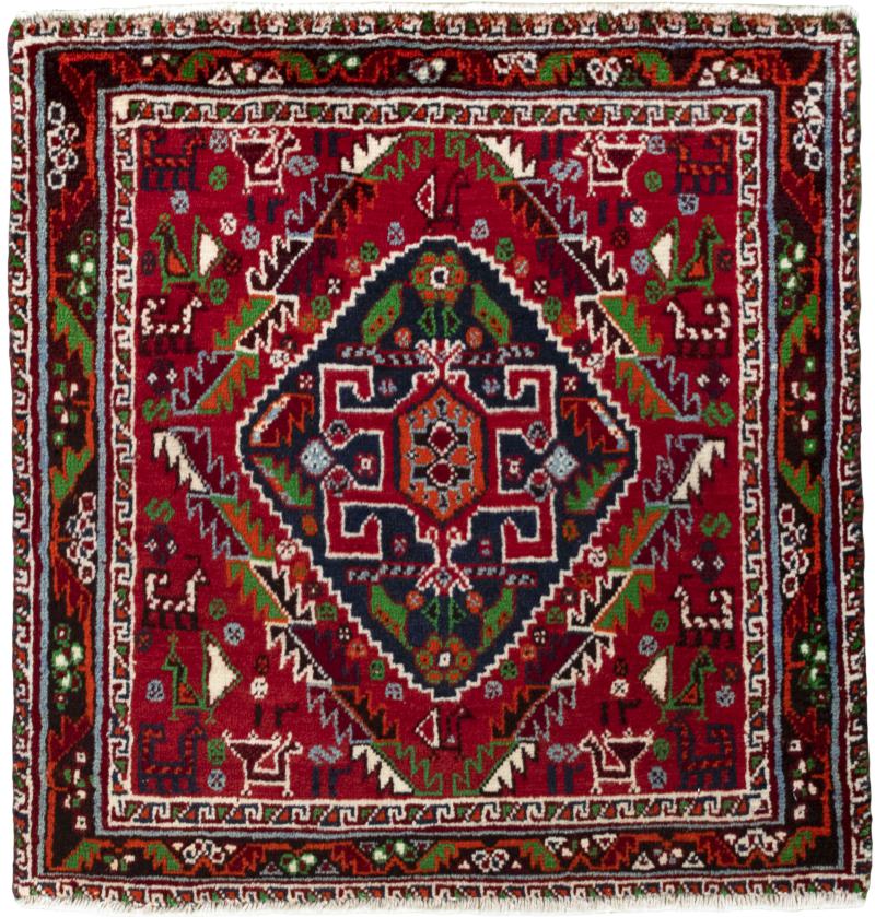 Persian Rug Shiraz 62x61 62x61, Persian Rug Knotted by hand