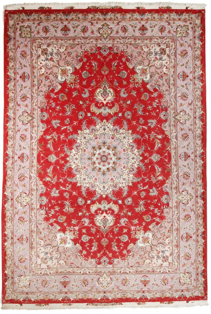Perzsa szőnyeg Tabriz 60Raj Selyemfonal 366x250 366x250, Perzsa szőnyeg Kézzel csomózva