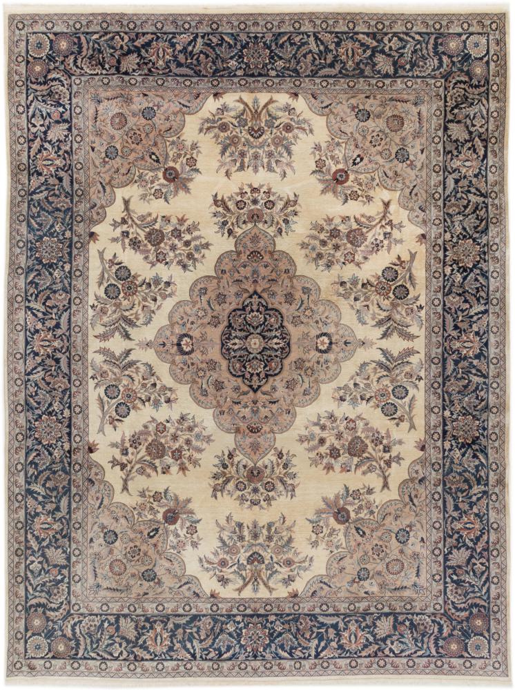 Tapis chinois Kashan 371x282 371x282, Tapis persan Noué à la main