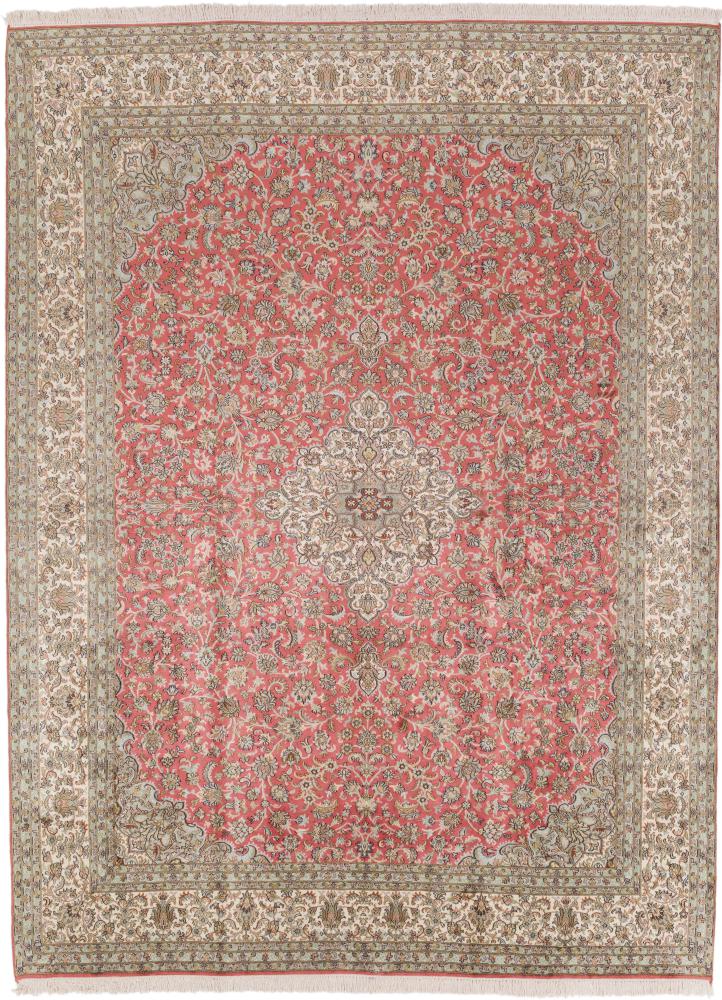 Tapis indien Cachemire Soie 335x259 335x259, Tapis persan Noué à la main