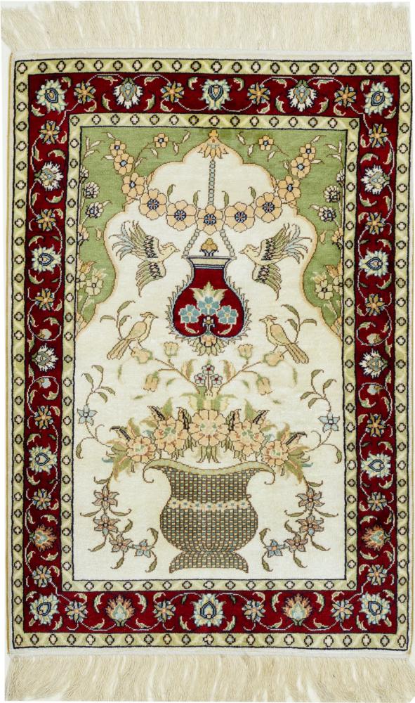 Tappeto cinese Cinesi di Seta 91x61 91x61, Tappeto persiano Annodato a mano