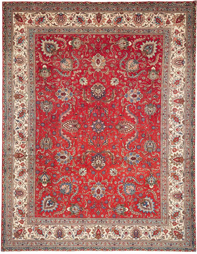 Persian Rug Tabriz 12'8"x9'11" 12'8"x9'11", Persian Rug Knotted by hand