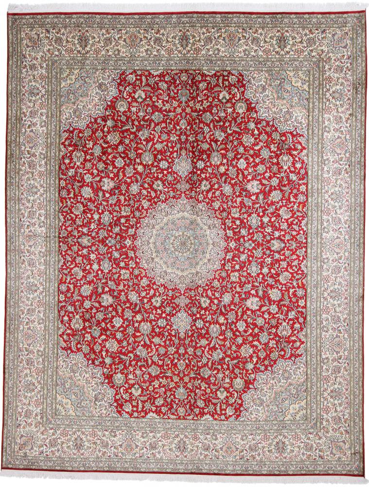 Tappeto indiano Cachemire di Seta 315x246 315x246, Tappeto persiano Annodato a mano
