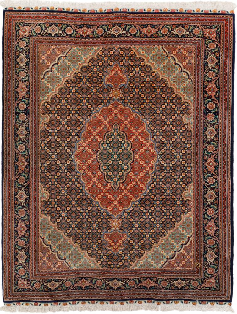 Tapete persa Tabriz Fio de Seda 179x149 179x149, Tapete persa Atado à mão