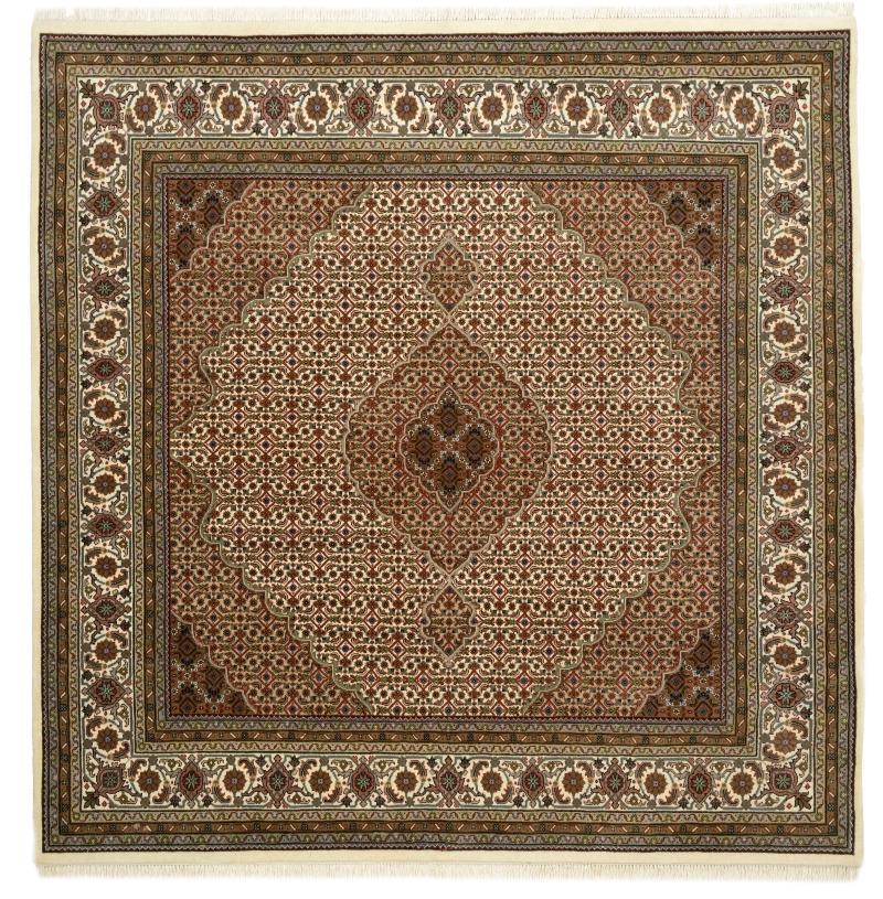 Indo rug Indo Tabriz Mahi 203x201 203x201, Persian Rug Knotted by hand