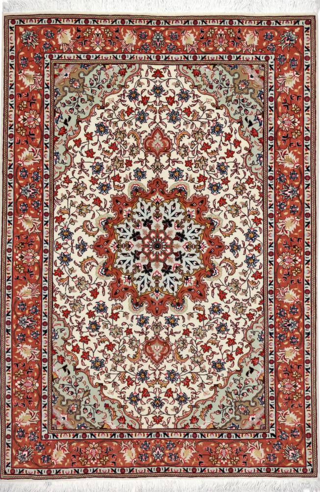 Tapete persa Tabriz 50Raj 150x104 150x104, Tapete persa Atado à mão