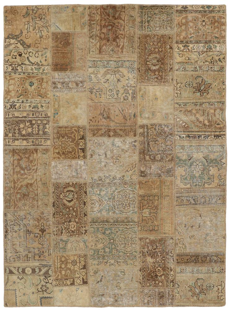 Persisk matta Patchwork 241x177 241x177, Persisk matta Knuten för hand