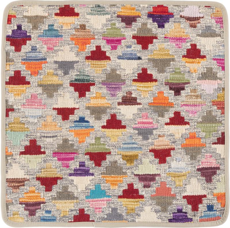 Afghan rug Kilim Afghan Cushion Cover 50x50 50x50, Persian Rug Knotted by hand