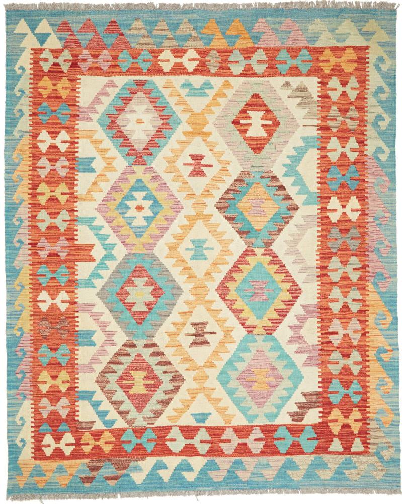 Tapete afegão Kilim Afegão 199x161 199x161, Tapete persa Tecido à mão