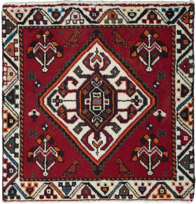 Tappeto persiano Shiraz 58x59 58x59, Tappeto persiano Annodato a mano