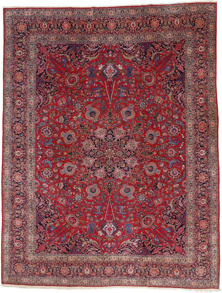 Perzsa szőnyeg Kashan Qazwin Antik 406x314 406x314, Perzsa szőnyeg Kézzel csomózva