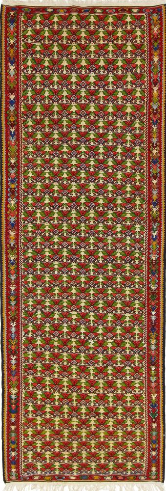 Perzsa szőnyeg Kilim Fars Azerbaijan Antik 9'4"x3'3" 9'4"x3'3", Perzsa szőnyeg szőttesek